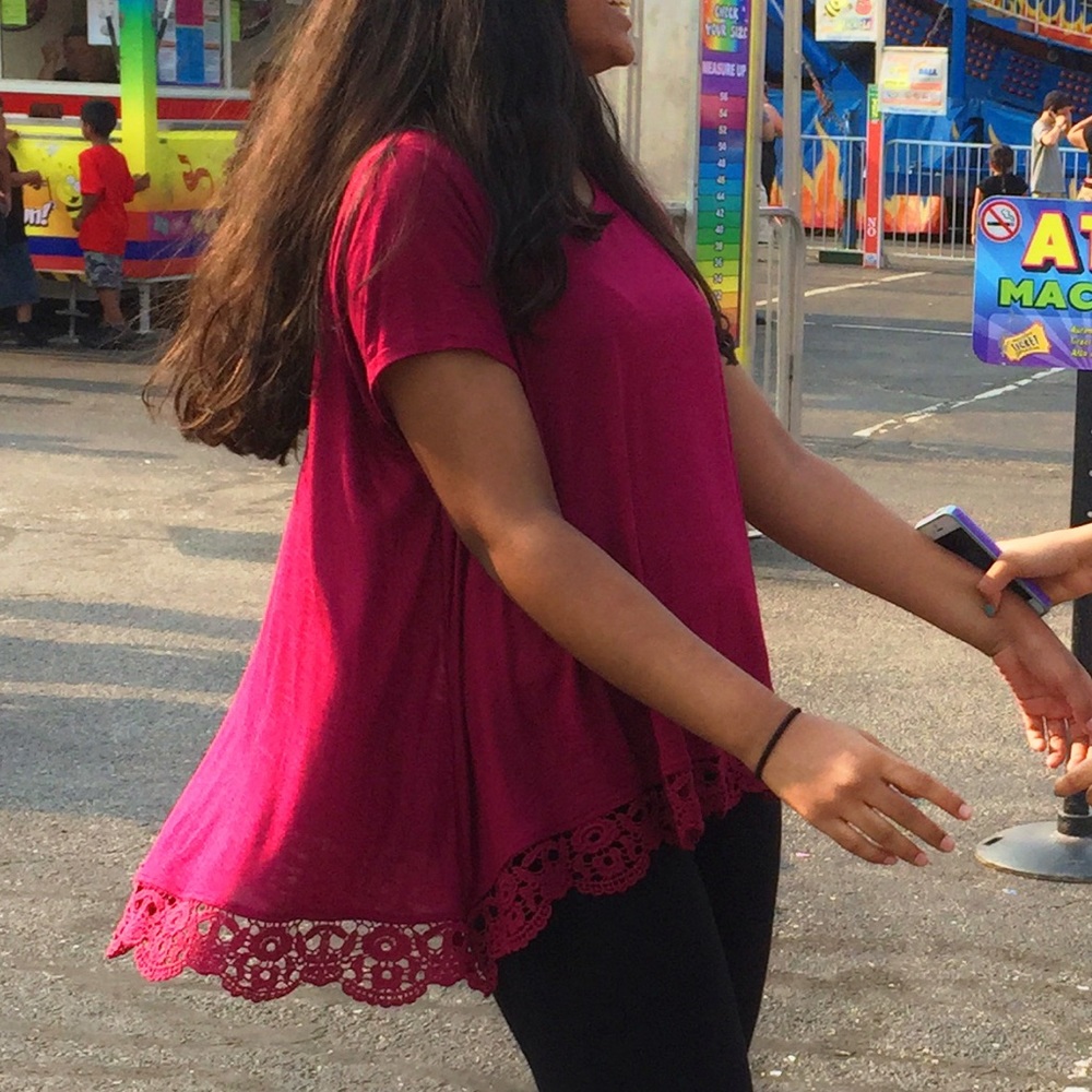 Flowy Fuschia Top